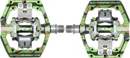 Paire de Pédales HT Components X3 Camo Vert
