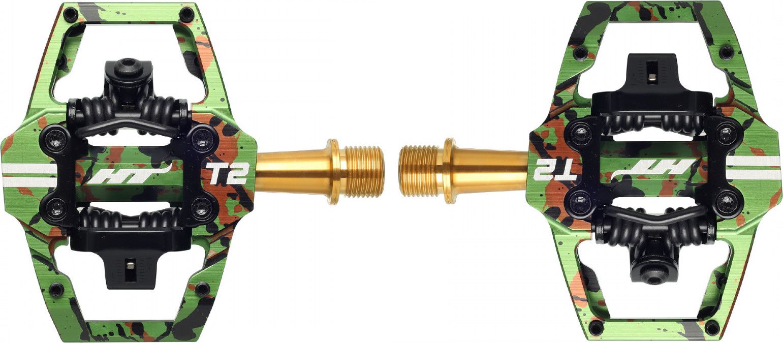 Paire de Pédales HT Components T2T Camo Gris