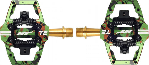 Paire de Pédales HT Components T2T Camo Vert