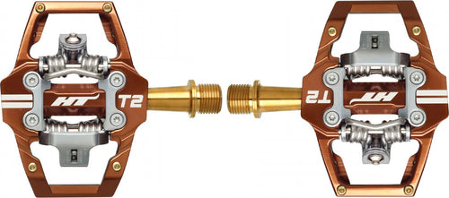 Paire de Pédales HT Components T2T Bronze