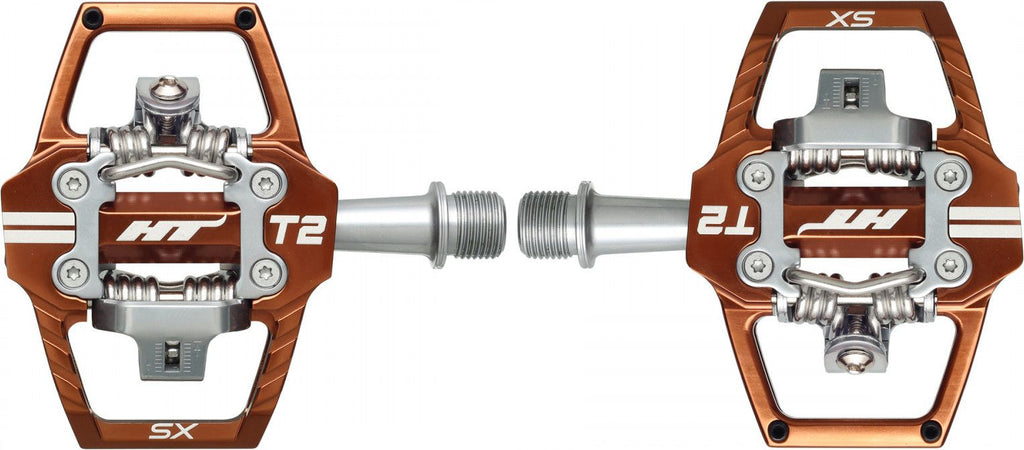 Paire de Pédales Automatiques HT Components T2-SX Bronze
