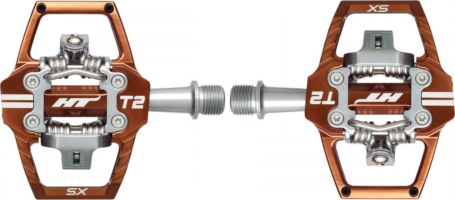 Paire de Pédales Automatiques HT Components T2-SX Bronze