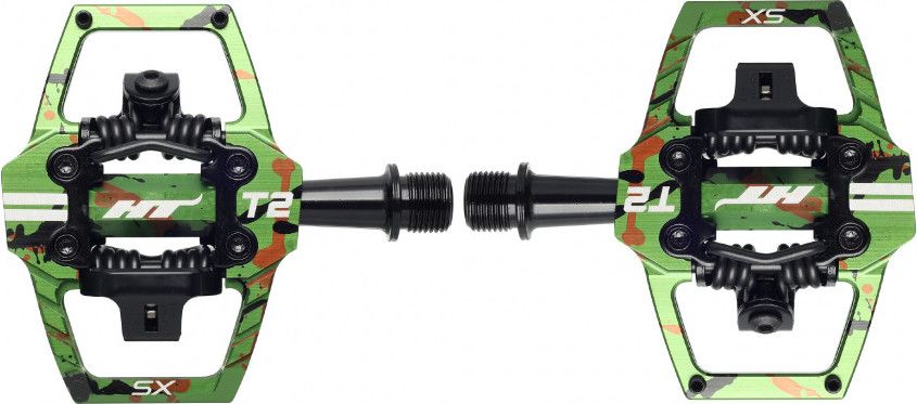 Paire de Pédales Automatiques HT Components T2-SX Camo Gris