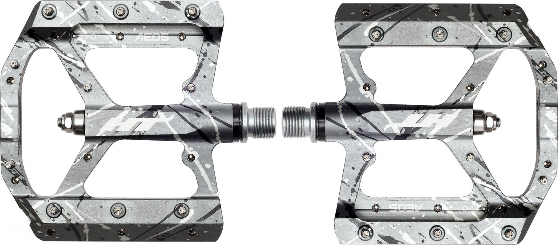 Pédales Plates HT Components AE05 Camo Vert