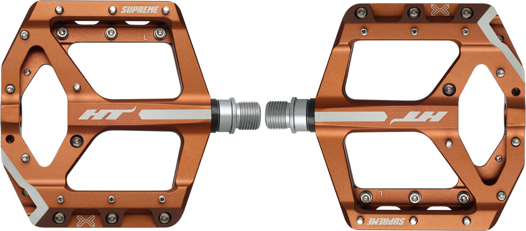 Paire de Pédales Plates HT Components Supreme ANS10 Bronze
