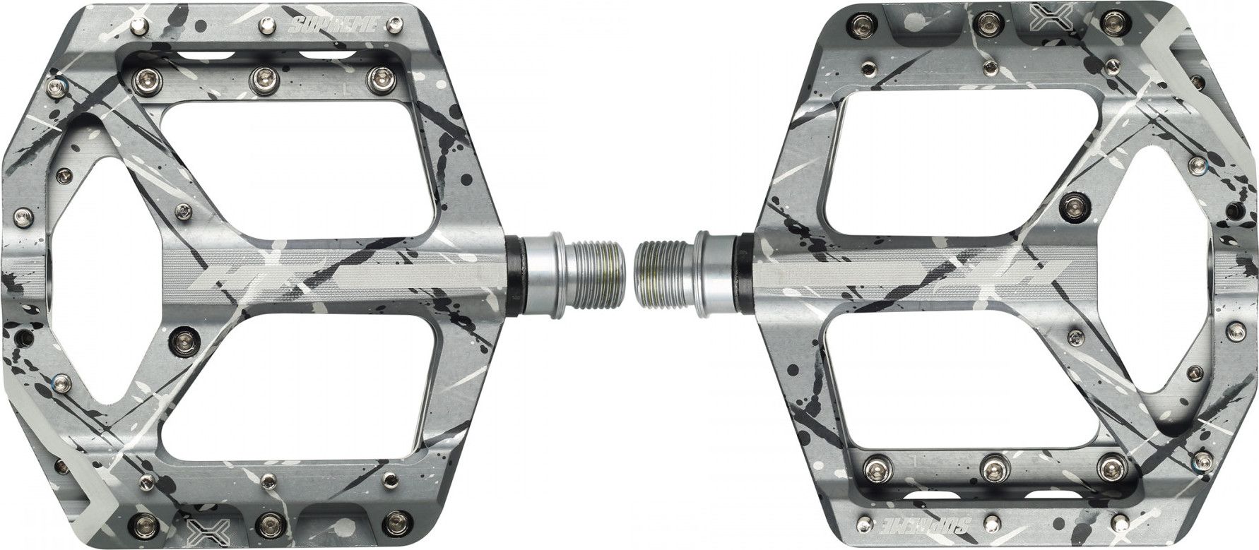 Paire de Pédales Plates HT Components Supreme ANS10 Camo Gris