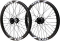 Paire de Roues Pride Racing Gravity Control V2 20" (406) | 20x100 - 15x110 mm | 6 Trous | Noir/Blanc Brillant