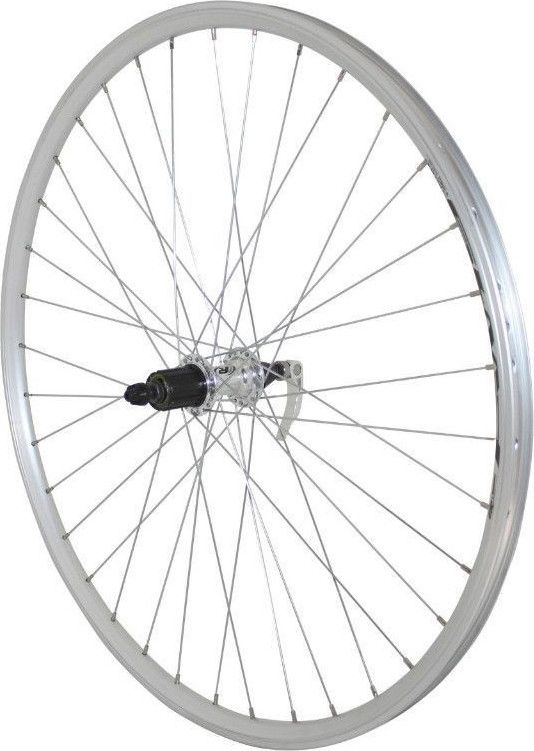 Roue arrière 28  - jante double paroi - freins à patin - 8/9 vitesses