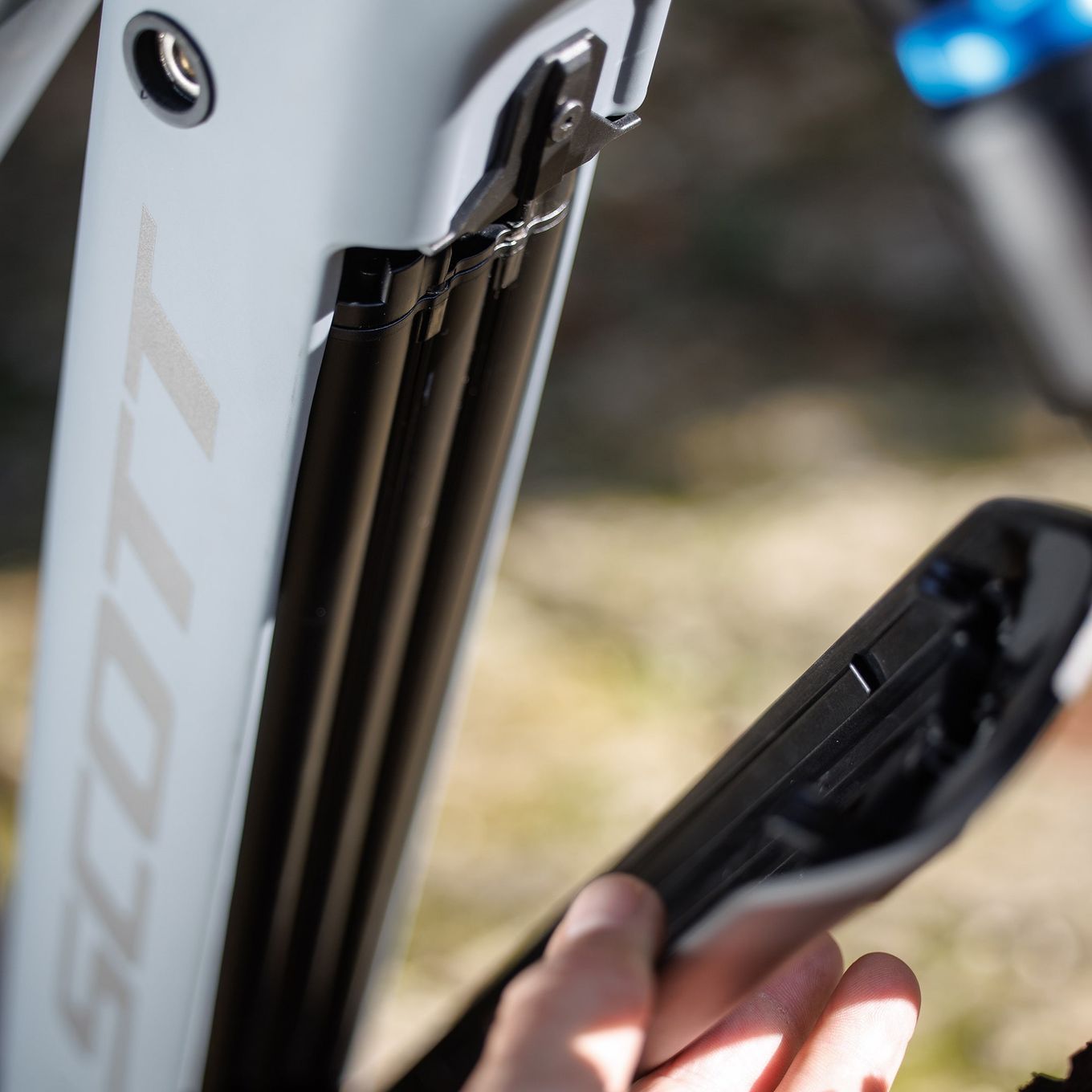 VTT Électrique Tout-Suspendu Scott Patron eRide 910 Sram 12V 800Wh Bosch 100 Nm 29'' Gris/Bleu 2025