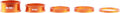 Lot de 5 Entretoises de Direction SB3 Kroma 1''1/8 Orange