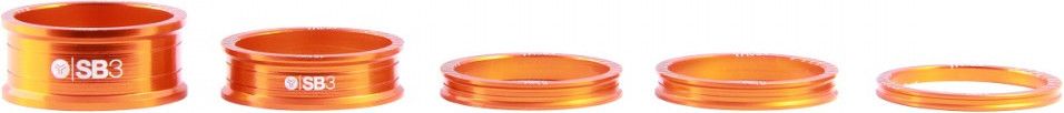Lot de 5 Entretoises de Direction SB3 Kroma 1''1/8 Orange