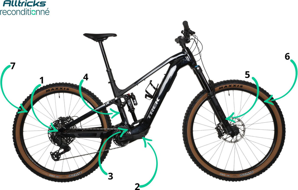 VTT Tout Suspendu Trek Fuel+ EX 8 Sram T-Type 12V T.L 177/188cm - Produit Reconditionné