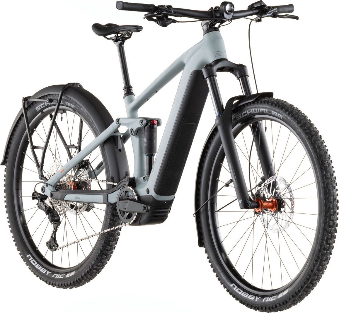 VTT Électrique Tout-Suspendu Cube Stereo Hybrid One44 Pro 800 FE Shimano 12V 800 Wh Bosch 120 Nm 29'' Bleu Gris Vulcan 2026