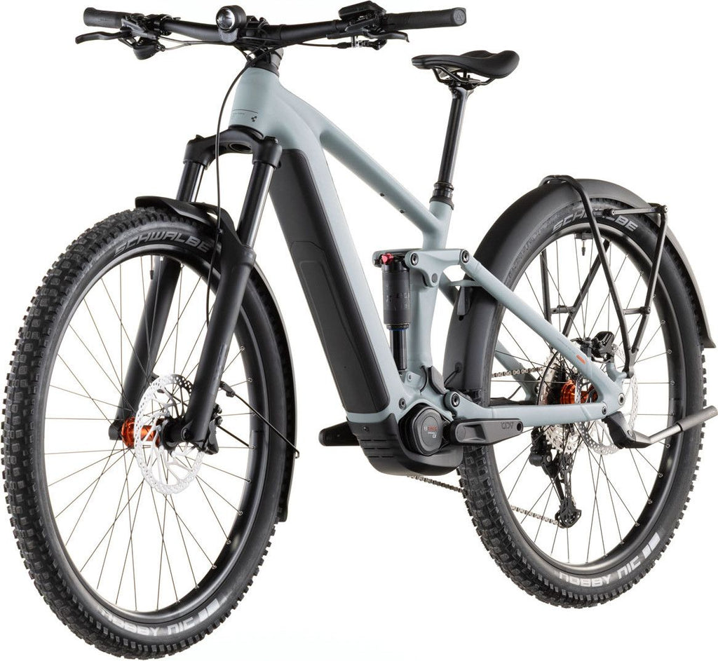 VTT Électrique Tout-Suspendu Cube Stereo Hybrid One44 Pro 800 FE Shimano 12V 800 Wh Bosch 120 Nm 29'' Bleu Gris Vulcan 2026
