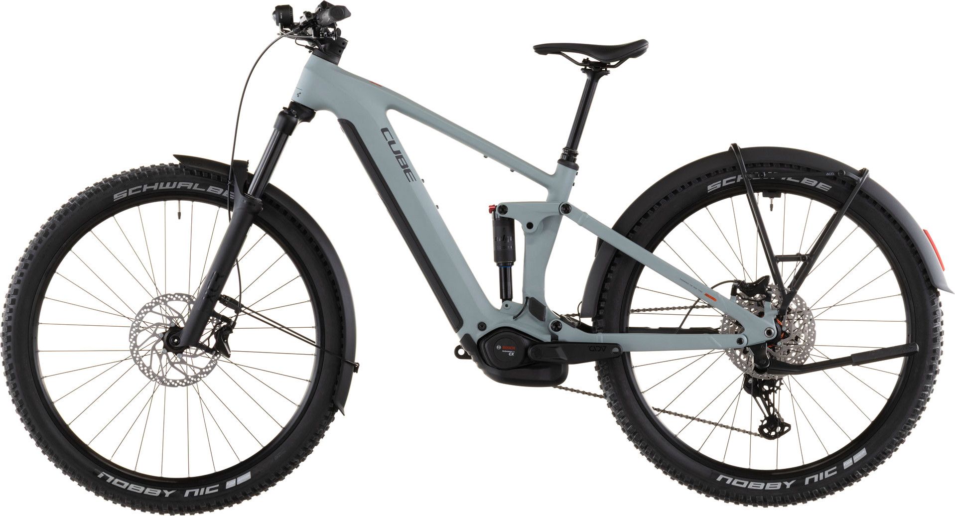 VTT Électrique Tout-Suspendu Cube Stereo Hybrid One44 Pro 800 FE Shimano 12V 800 Wh Bosch 120 Nm 29'' Bleu Gris Vulcan 2026