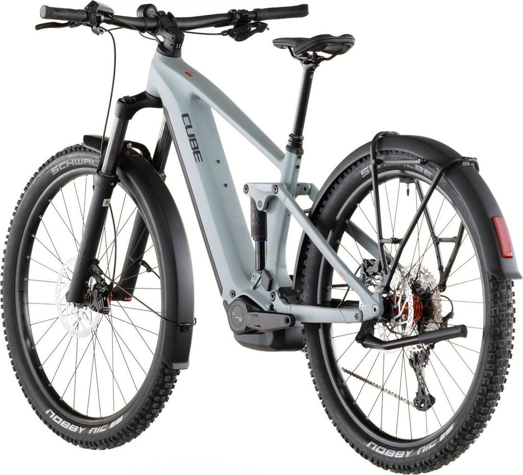 VTT Électrique Tout-Suspendu Cube Stereo Hybrid One44 Pro 800 FE Shimano 12V 800 Wh Bosch 120 Nm 29'' Bleu Gris Vulcan 2026