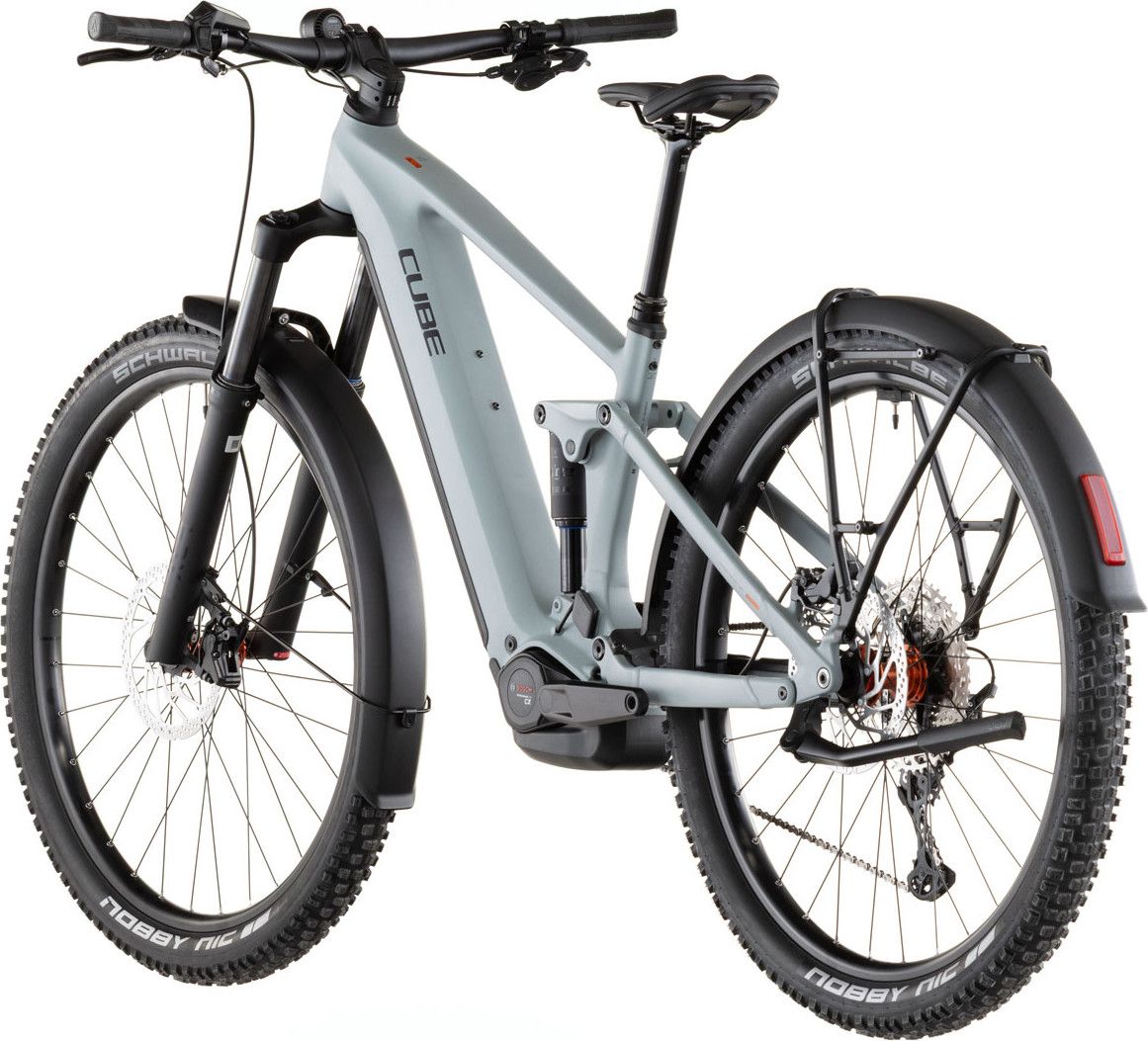 VTT Électrique Tout-Suspendu Cube Stereo Hybrid One44 Pro 800 FE Shimano 12V 800 Wh Bosch 120 Nm 29'' Bleu Gris Vulcan 2026