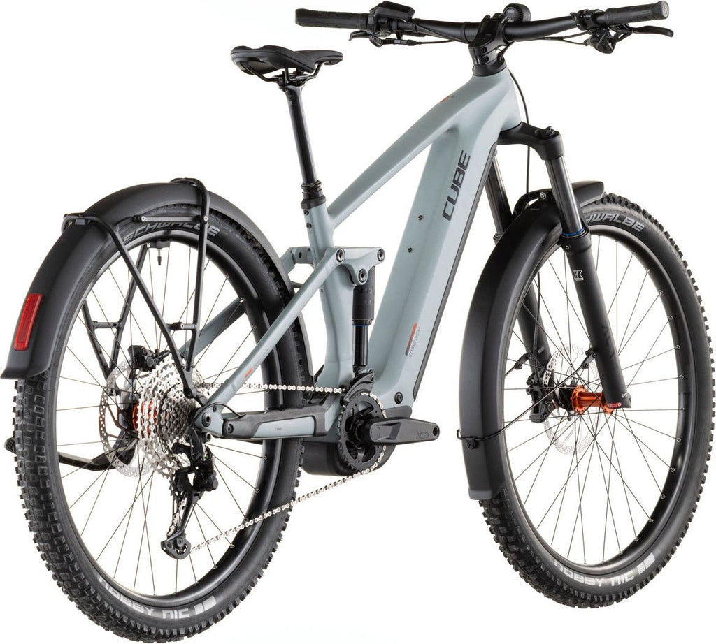 VTT Électrique Tout-Suspendu Cube Stereo Hybrid One44 Pro 800 FE Shimano 12V 800 Wh Bosch 120 Nm 29'' Bleu Gris Vulcan 2026
