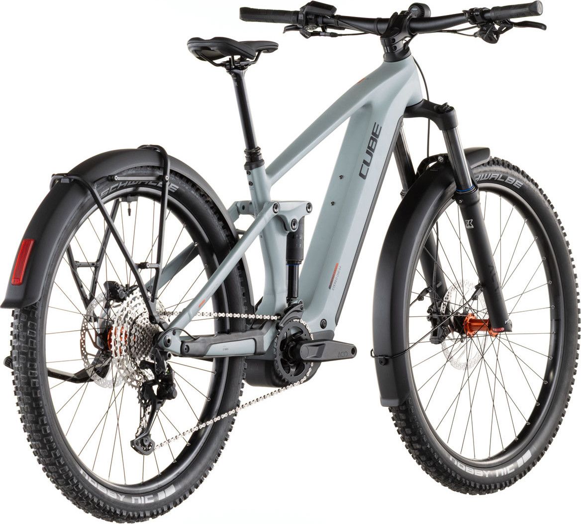 VTT Électrique Tout-Suspendu Cube Stereo Hybrid One44 Pro 800 FE Shimano 12V 800 Wh Bosch 120 Nm 29'' Bleu Gris Vulcan 2026