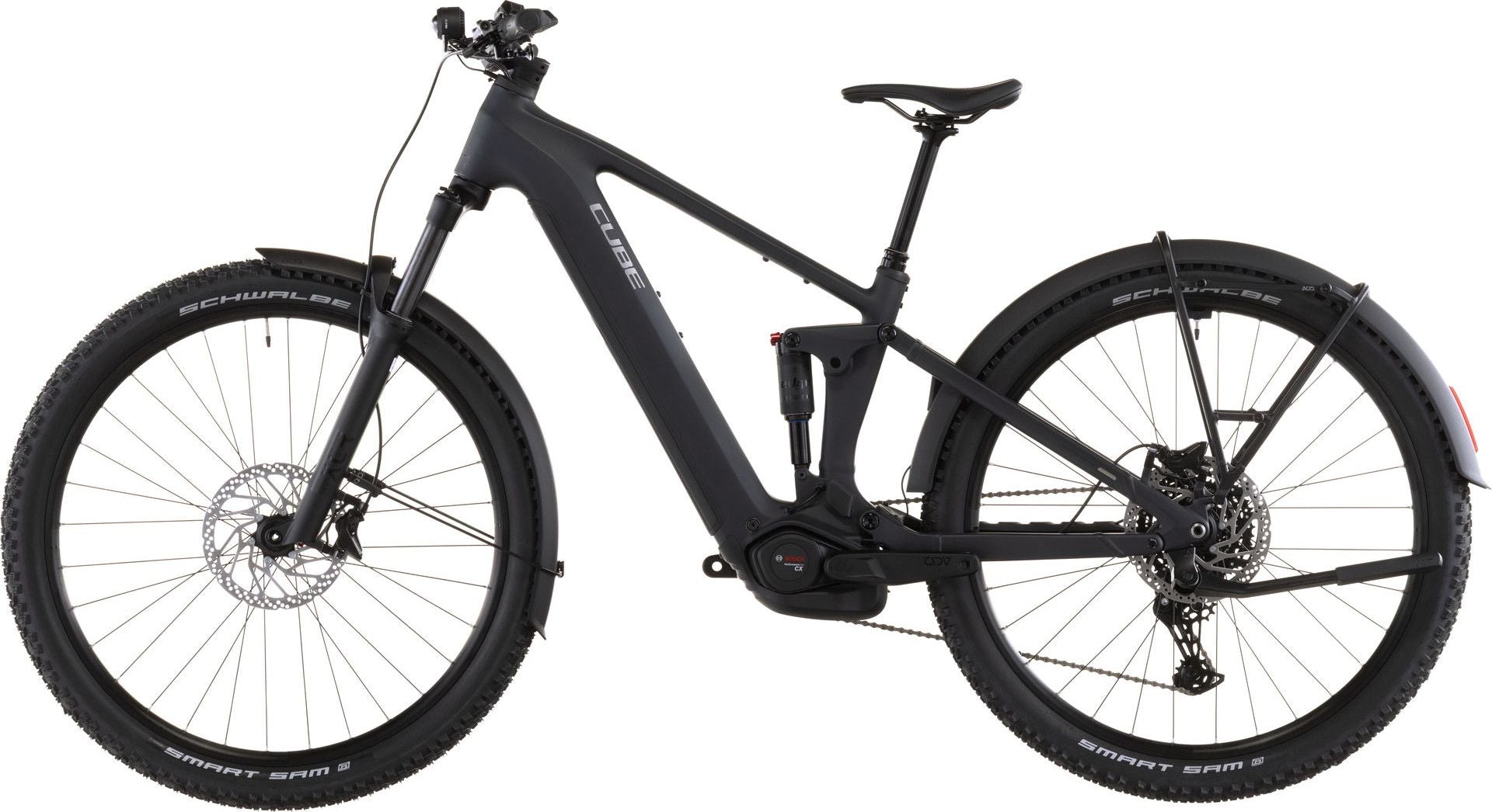 VTT Électrique Tout-Suspendu Cube Stereo Hybrid One22 Pro 800 FE Shimano 10V 800 Wh Bosch 120 Nm 29'' Noir Bleu Night 2026