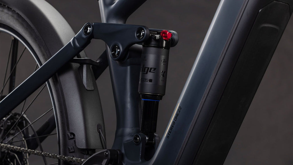 VTT Électrique Tout-Suspendu Cube Stereo Hybrid One22 Pro 800 FE Shimano 10V 800 Wh Bosch 120 Nm 29'' Noir Bleu Night 2026