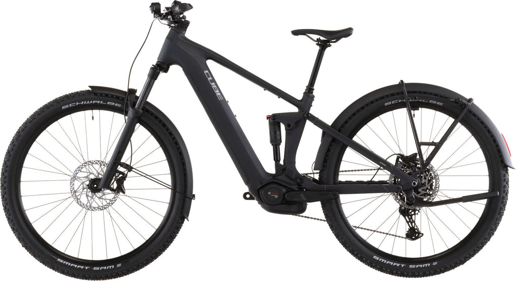 VTT Électrique Tout-Suspendu Cube Stereo Hybrid One22 Pro 800 FE Shimano 10V 800 Wh Bosch 120 Nm 27.5'' Noir Bleu Night 2026