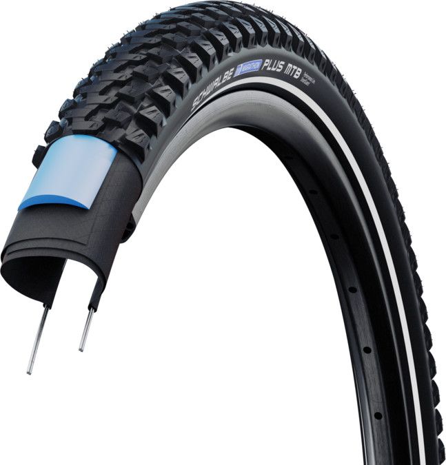 Pneu VTT Schwalbe Marathon Plus 29'' TubeType Rigide Smartguard Addix Compound E-Bike E-50 Black Reflex