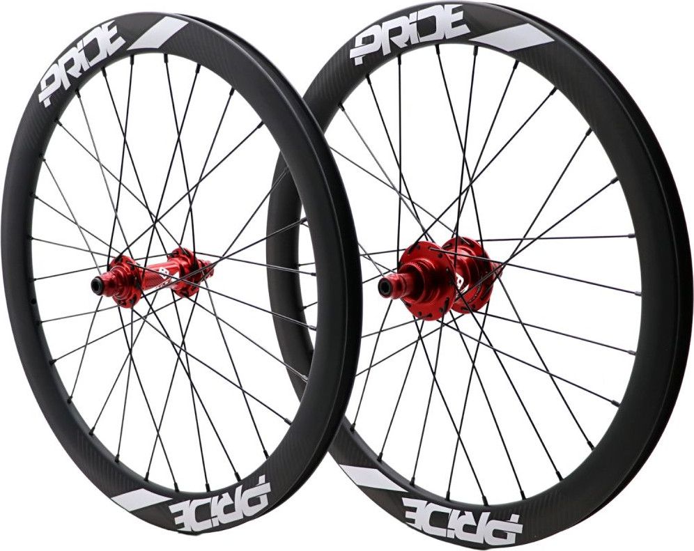 Paire de Roues Carbone Expert Pride Gravity Mat Control V1 Disque Rouge