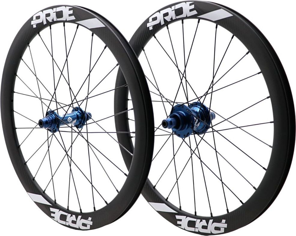 Paire de Roues Carbone Expert Pride Gravity Mat Control V1 Disque Bleu