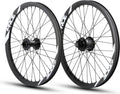 Paire de Roues Carbone Pride Wave Mat Blanc Matrix 20/15mm Noir