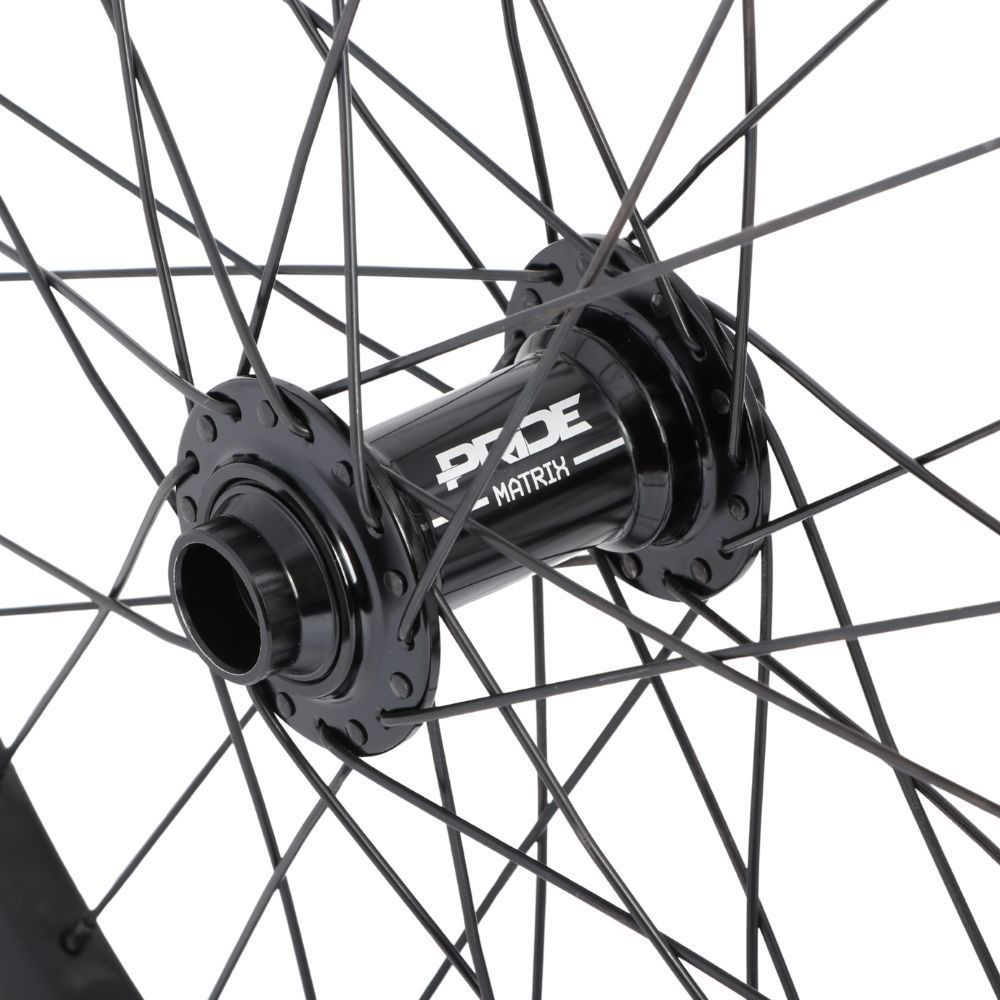 Paire de Roues Carbone Pride Wave Mat Blanc Matrix 20/15mm Noir