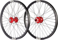 Paire de Roues Alu Disque Helium Pride Control V2 20/15mm Rouge