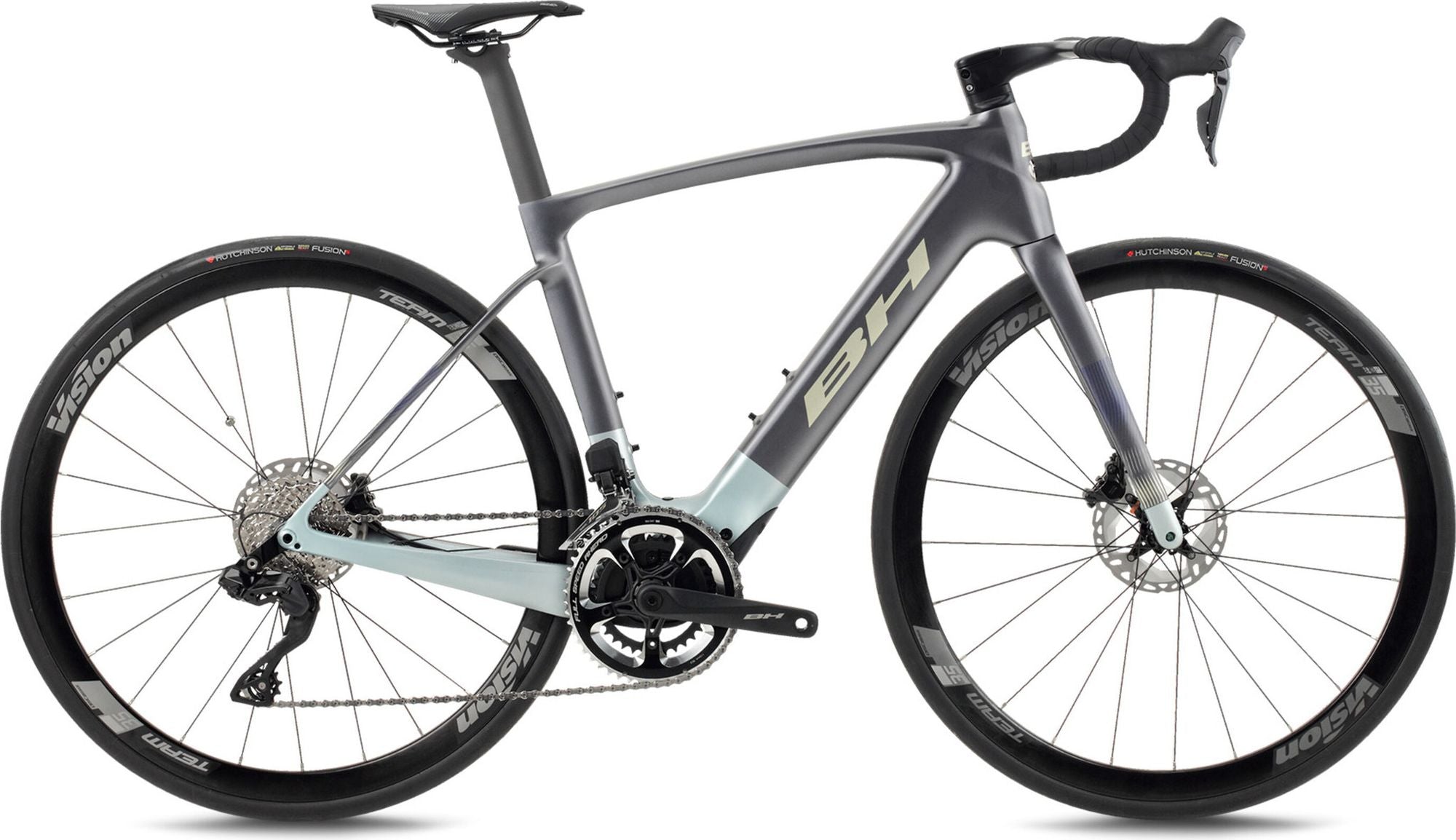 Vélo de Route Électrique BH iRS1 Carbon 1.5 Shimano 105 Di2 12V 630Wh 700mm Gris