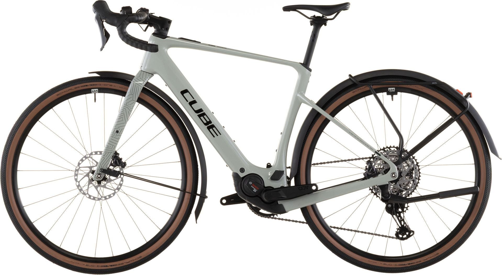 Vélo de Gravel Électrique Cube Nuroad Hybrid C:62 Race 400X FE Shimano GRX 12V 400 Wh 700 mm Vert Beige Reed 2026