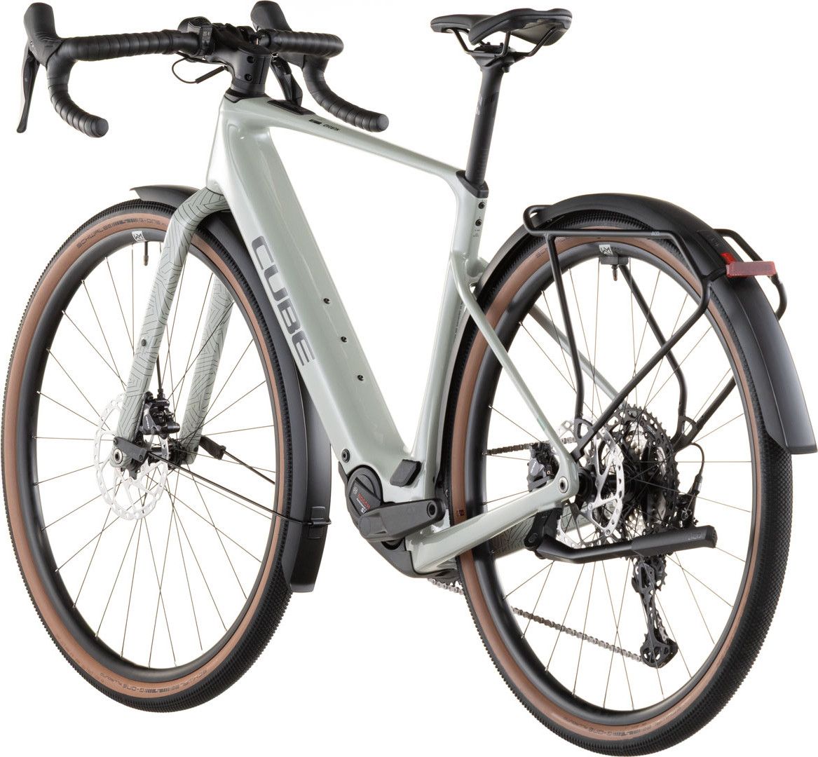 Vélo de Gravel Électrique Cube Nuroad Hybrid C:62 Race 400X FE Shimano GRX 12V 400 Wh 700 mm Vert Beige Reed 2026