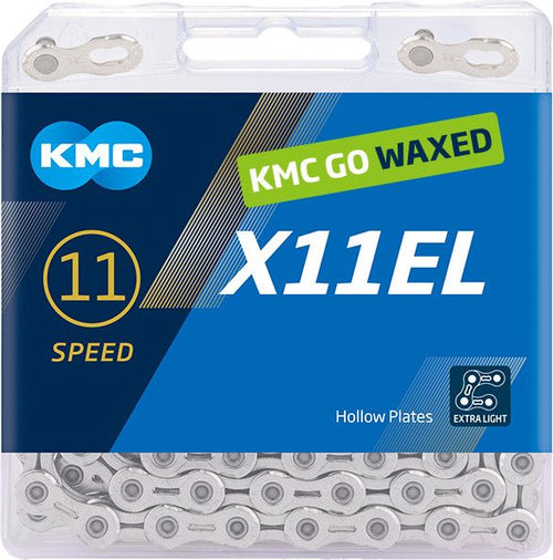 Chaîne KMC X11EL Waxed 11V Argent