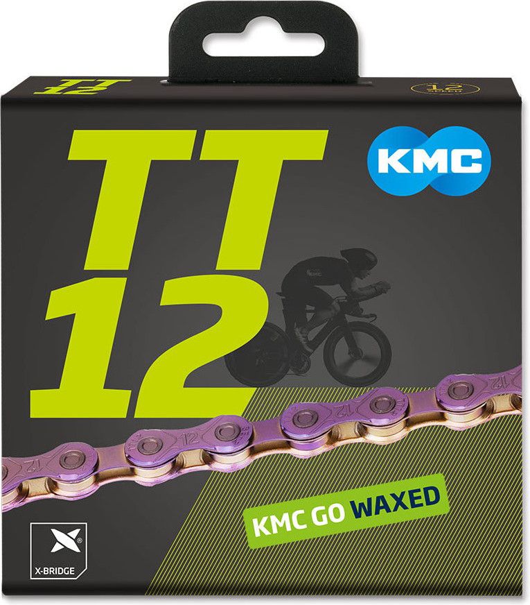 Chaîne KMC TT12 Waxed 12V Violet Neo Chrome