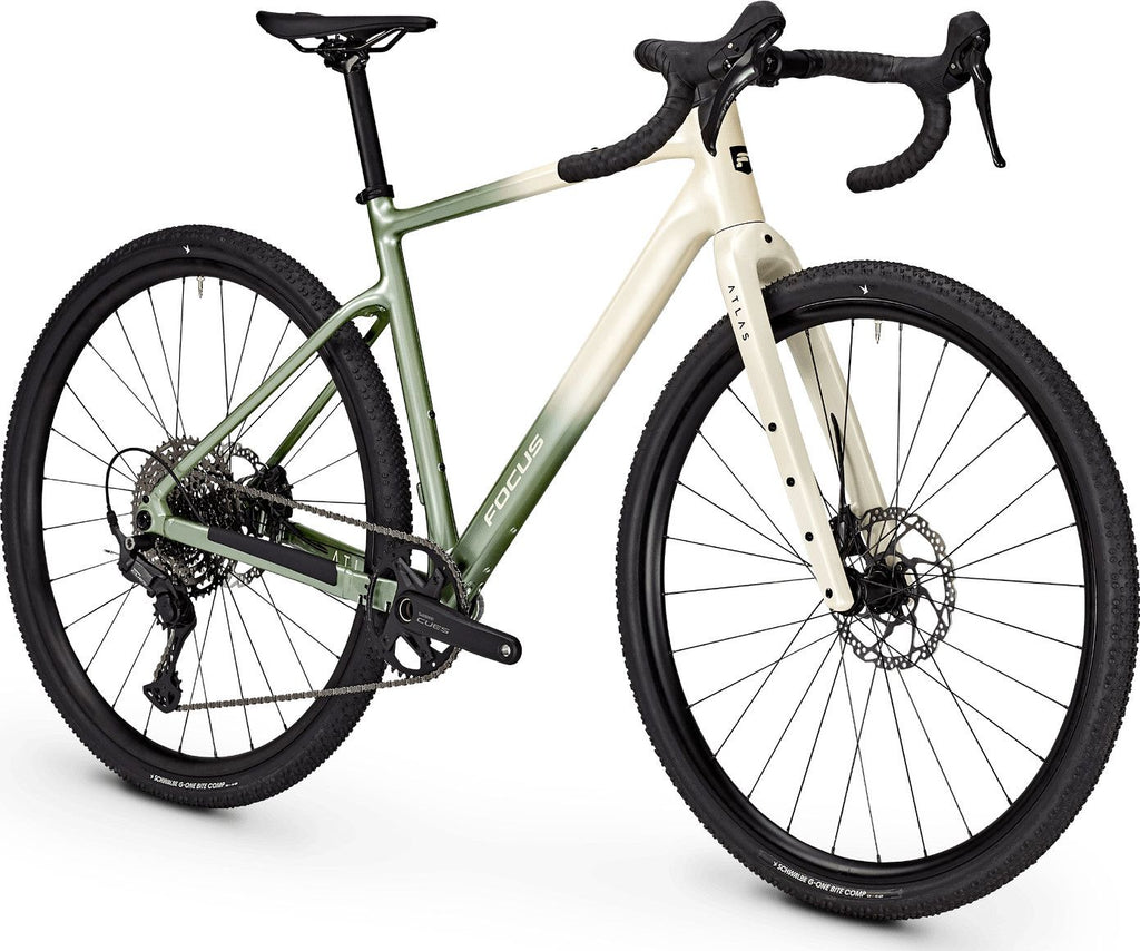 Vélo de Gravel Focus Atlas 6.7 Shimano Cues 11V 700 mm Beige/Vert 2026