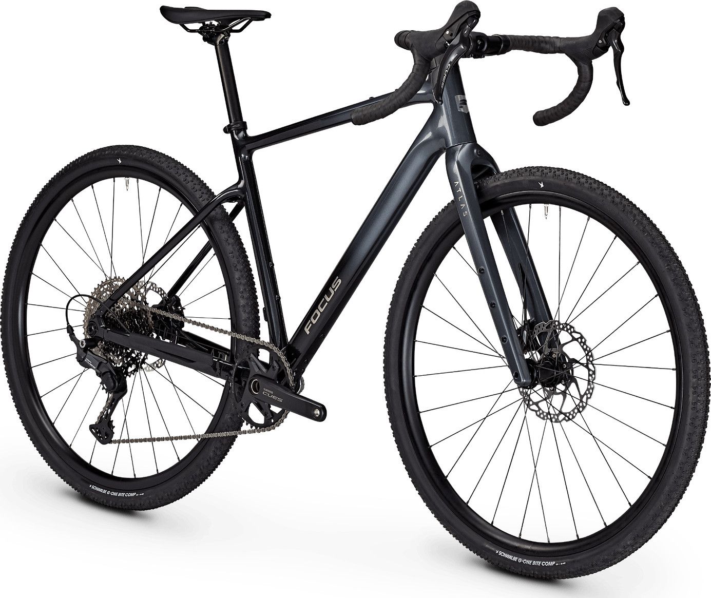 Vélo de Gravel Focus Atlas 6.7 Shimano Cues 11V 700 mm Gris/Noir 2026