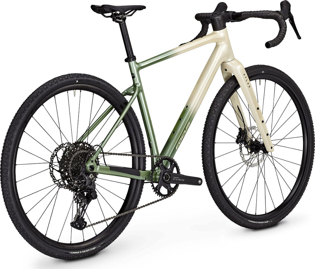Vélo de Gravel Focus Atlas 6.7 Shimano Cues 11V 700 mm Beige/Vert 2026