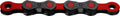 Chaîne KMC DLC12 Waxed 12V Noir Rouge