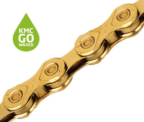 Chaîne KMC X12 Waxed 12V Or Ti-N