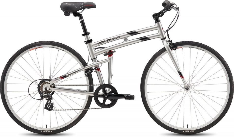 Vélo pliant crosstown 19  - argent brillant - 7 vitesses