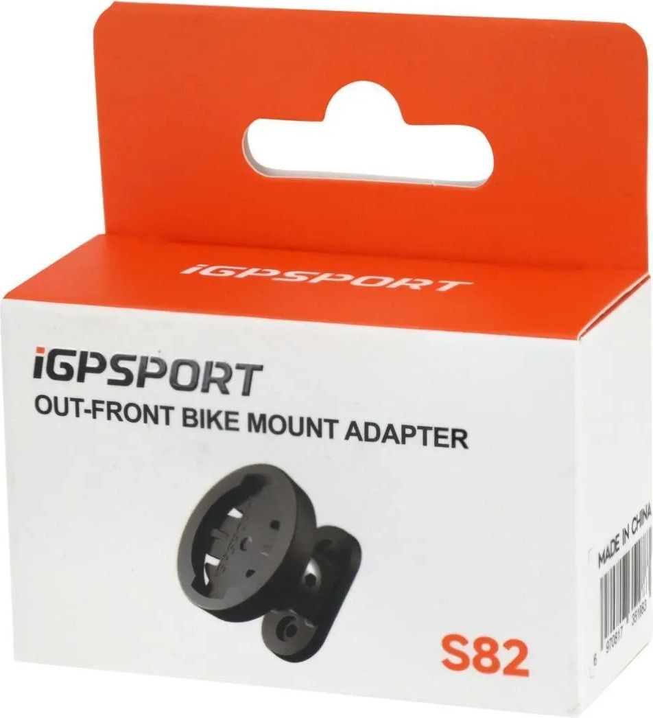 Adaptateur Support Compteur iGPSport S82 pour Éclairage Avant Noir