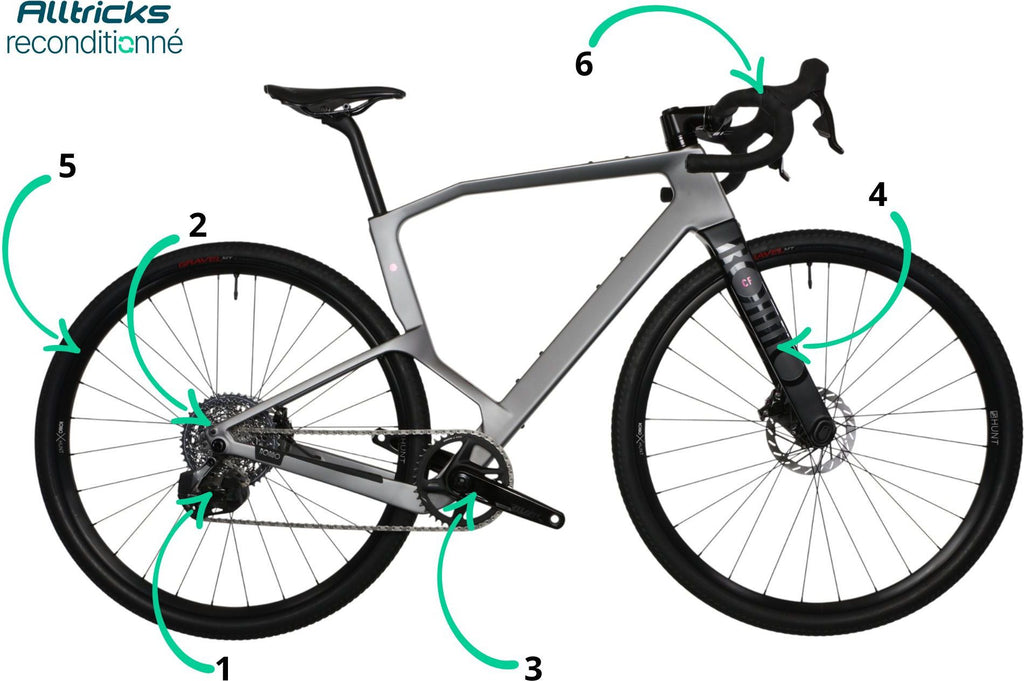 Vélo Gravel Rondo CF1 G2 Sram Rival AXS 12V T.M 172/180cm - Produit Reconditionné