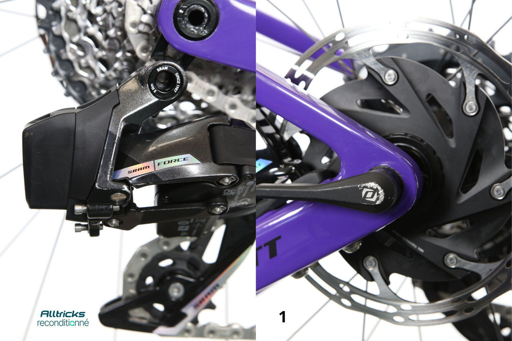 Vélo Scott Addict Gravel 10 Sram Force eTap AXS 12V 700 mm Violet 2024 T.S 164/174cm - Produit Reconditionné