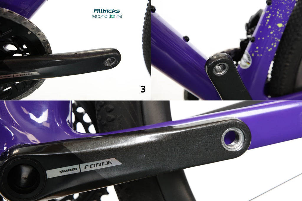 Vélo Scott Addict Gravel 10 Sram Force eTap AXS 12V 700 mm Violet 2024 T.S 164/174cm - Produit Reconditionné