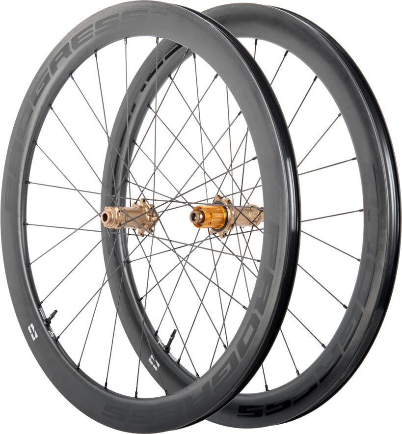 Paire de roues Progress A-Prime Disc Noir/Light Bronze | 12x100/12x142 | Center Lock