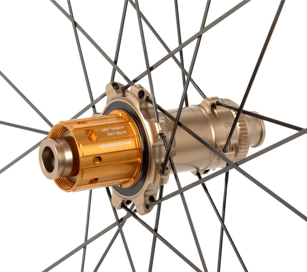 Paire de roues Progress GRX40 Gravel Noir/Light Bronze | 12x100/12x142 mm | Center Lock