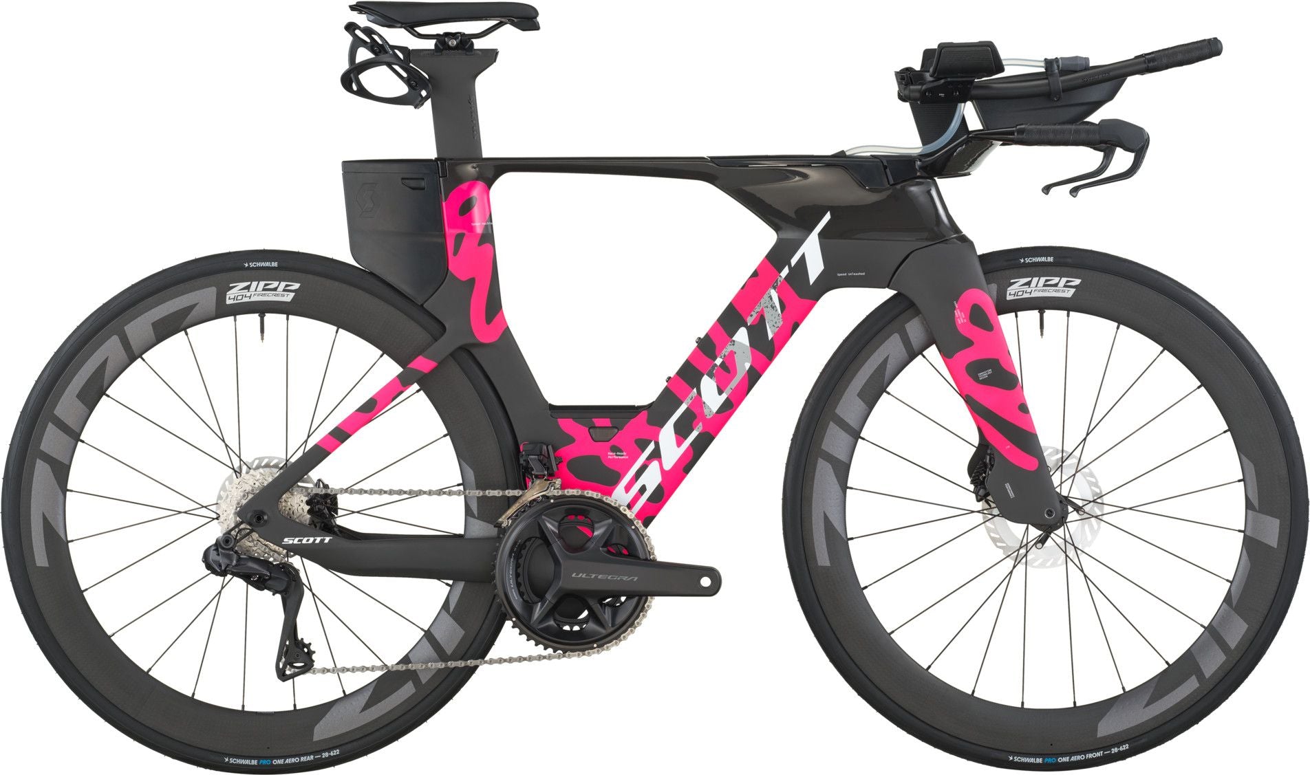 Vélo de Triathlon Scott Plasma RC Pro Shimano Ultegra Di2 12V 700 mm Noir/Rose 2026